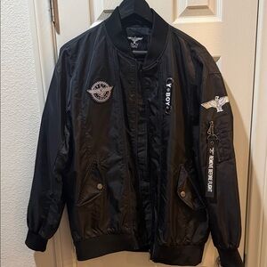 Boy London Black Bomber Jacket for Men size L